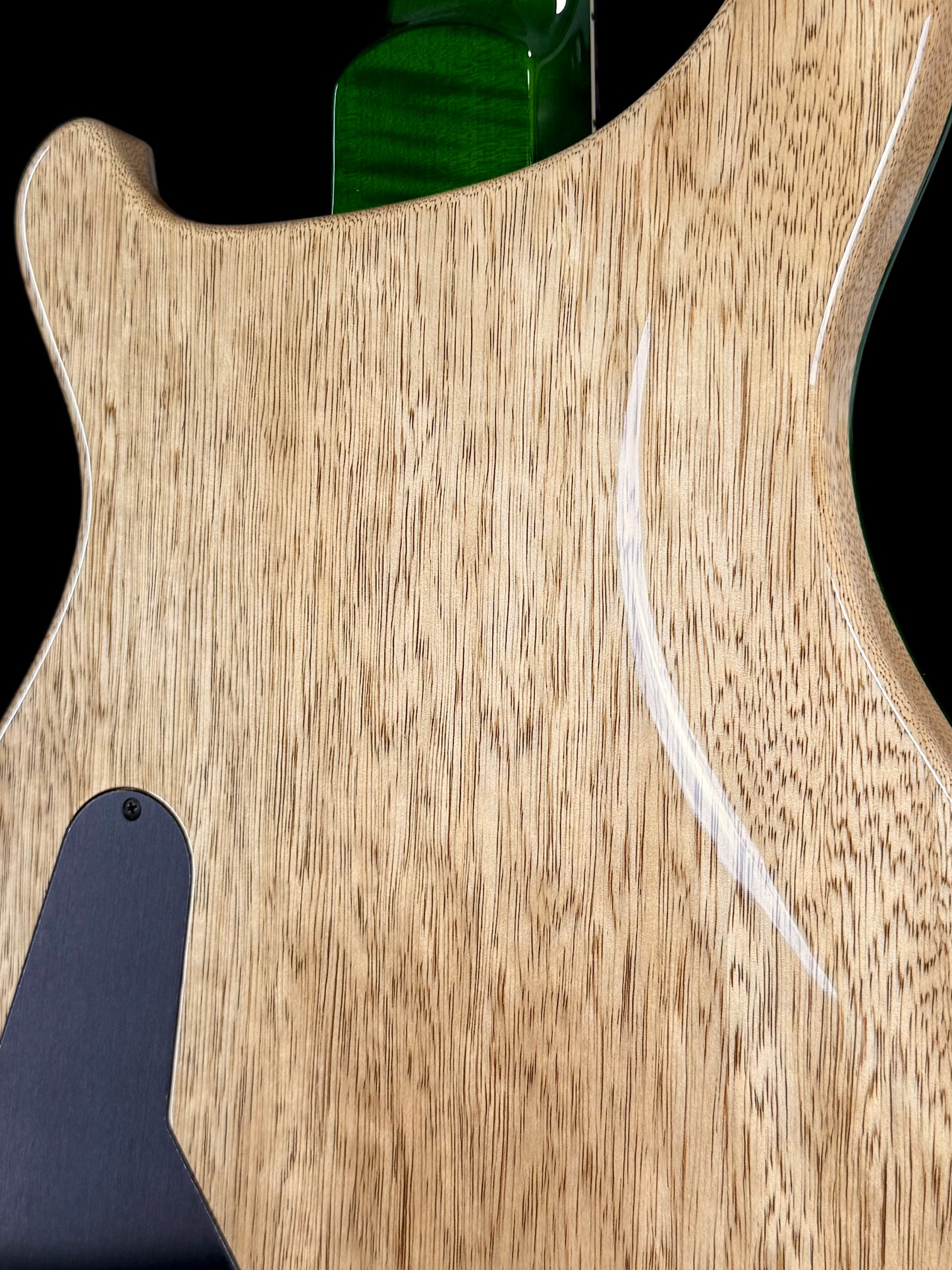 PRS McCarty "10 Top" Wood Library Quilt | Eriza Verde Smokeburst Natural Back