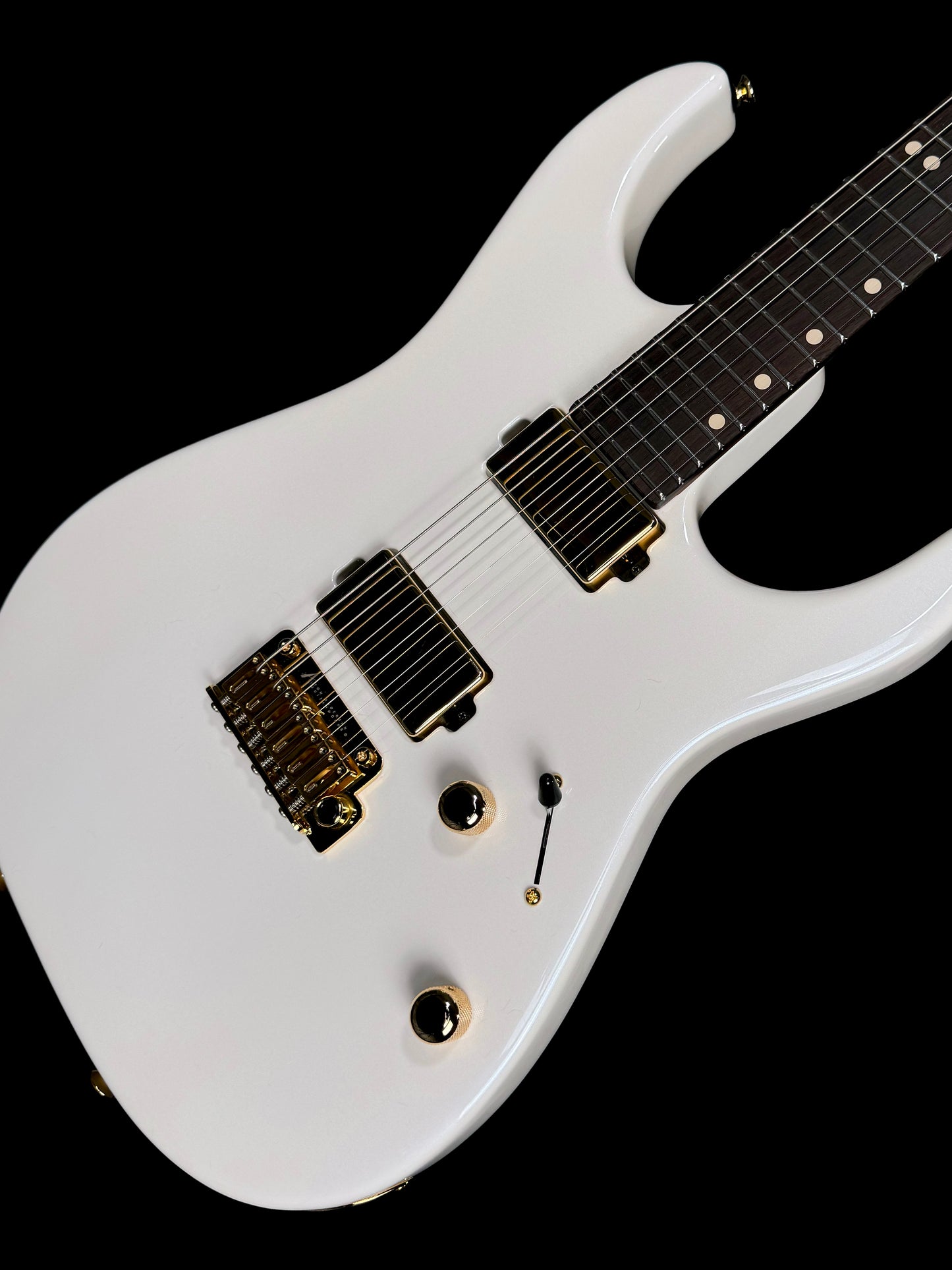 Tom Anderson Li'l Angel Player | Arctic White with Aqua Pearl
