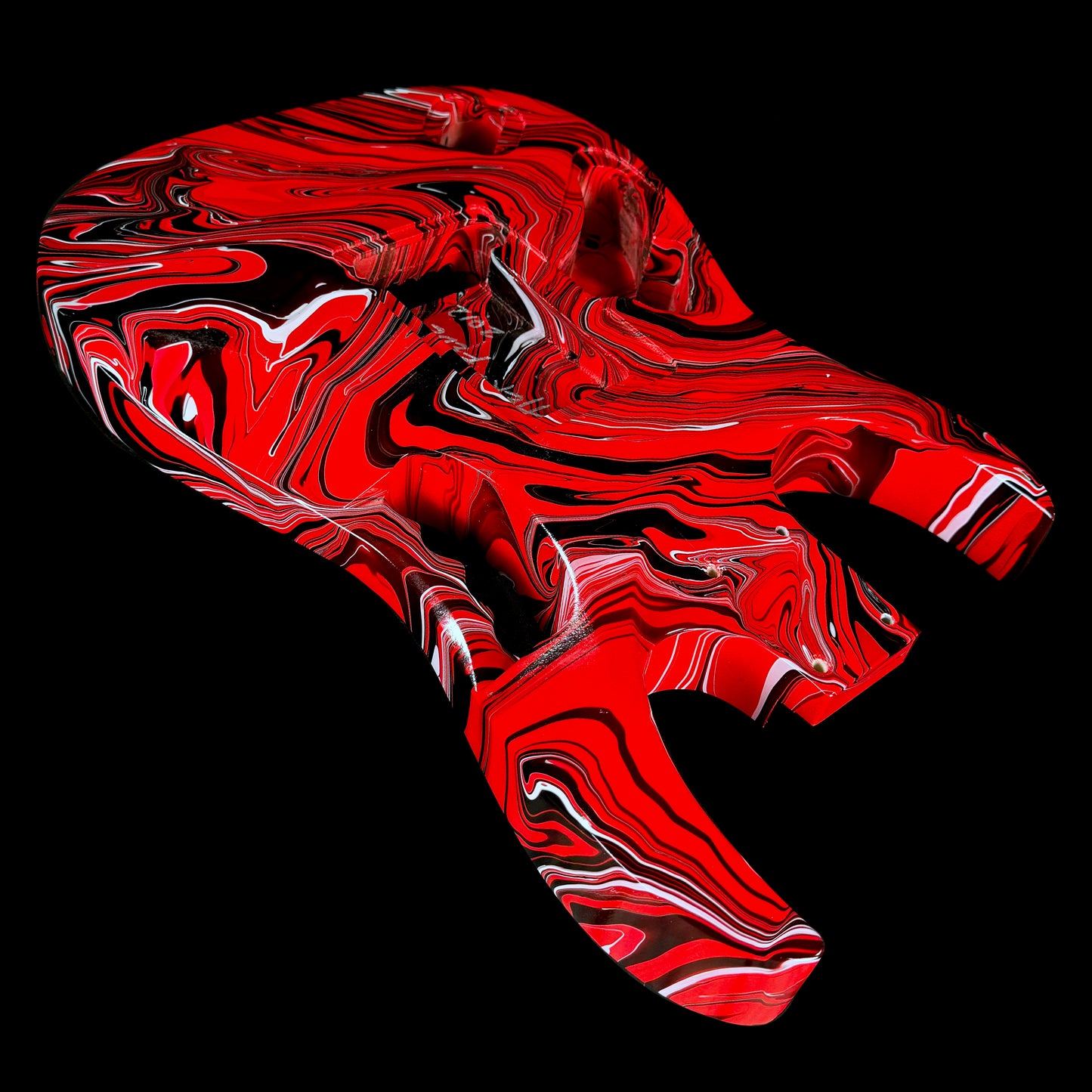 Ibanez Jem Inspired Body | Herc Fede Red Multi Color Swirl