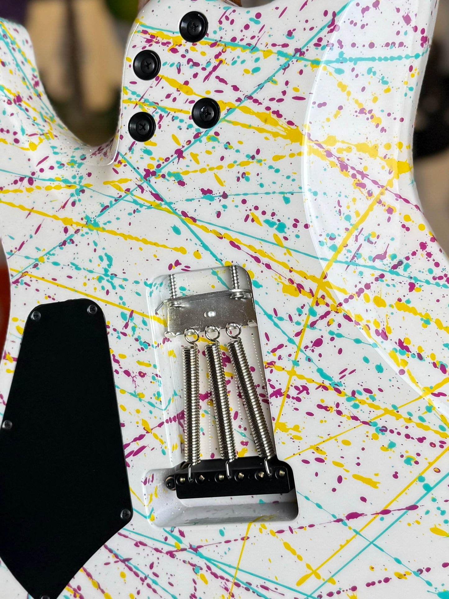 Suhr Modern Custom | White Purple Turquoise Yellow "Jawbreaker" Splatter