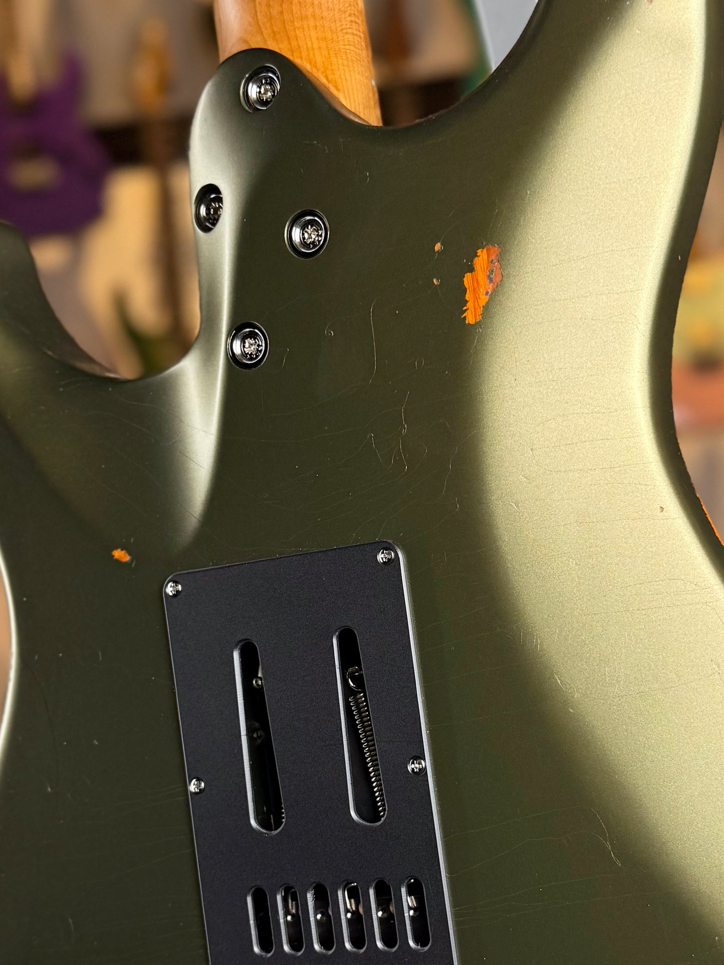 Mayones Aquila Aged V24 6 NAMM 2025 Limited Edition | Monolith Olive Green