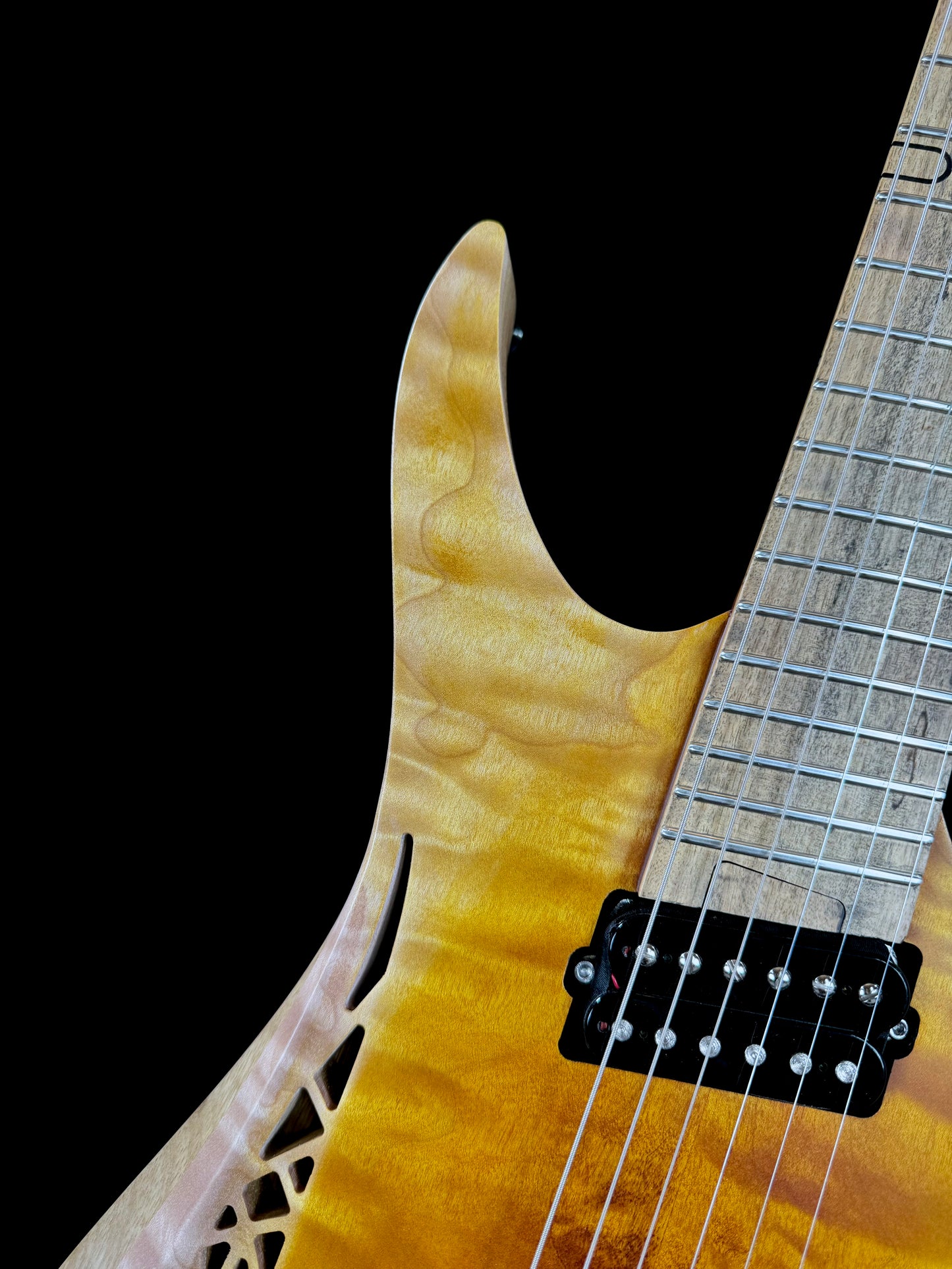 OD Guitars Minerva | Matte Amber Mid Burst