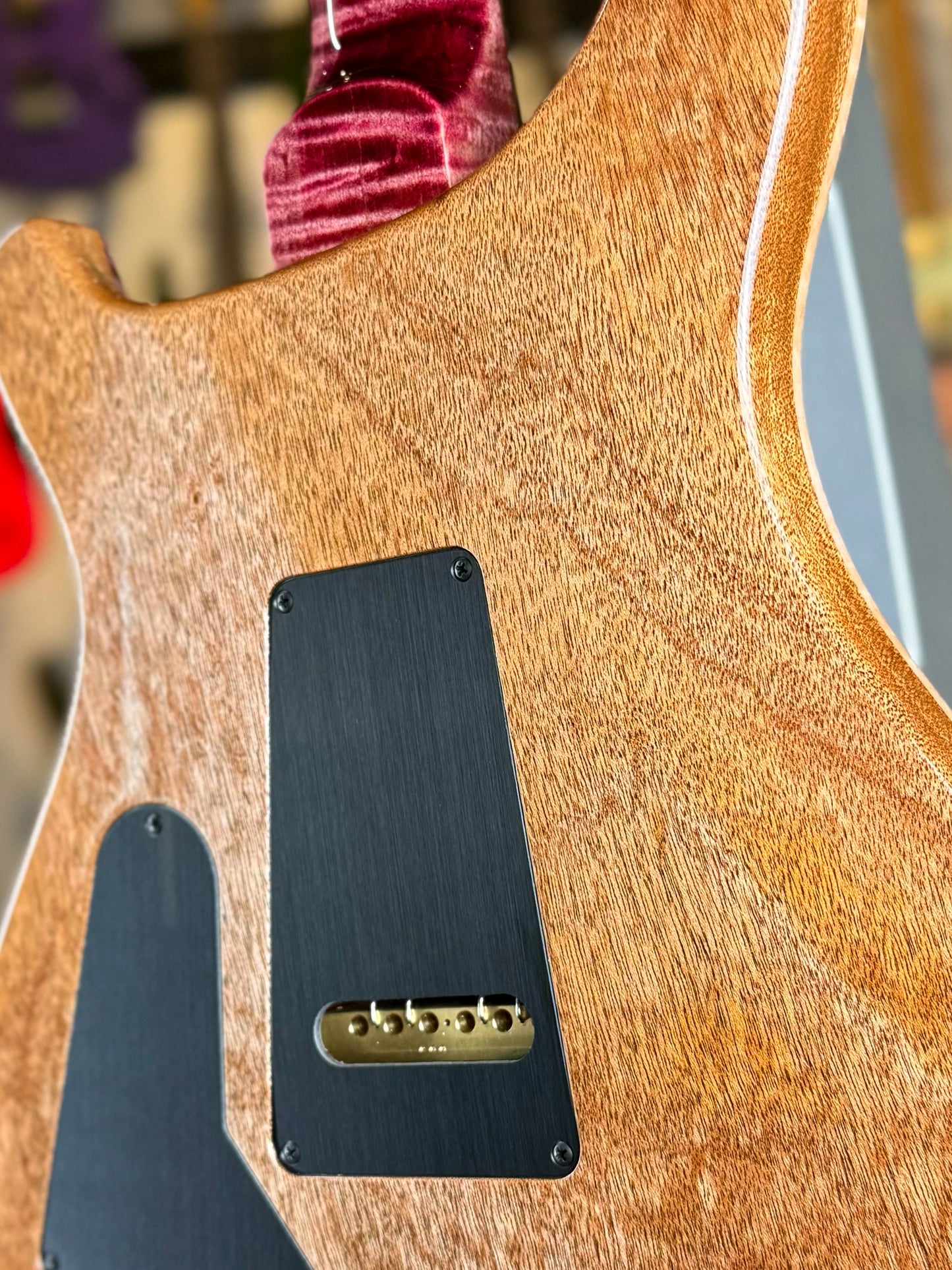 PRS Custom 24-08 "10 Top" Wood Library Limited Edition | Pomegranate/Natural Back