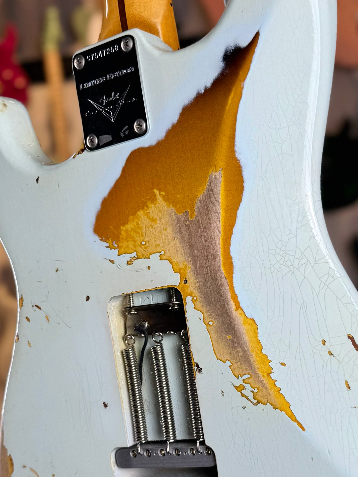 Fender Custom Shop Stratocaster '58 NAMM Limited Edition | Super Faded Aged Sonic Blue Over 2 Color Sunburst