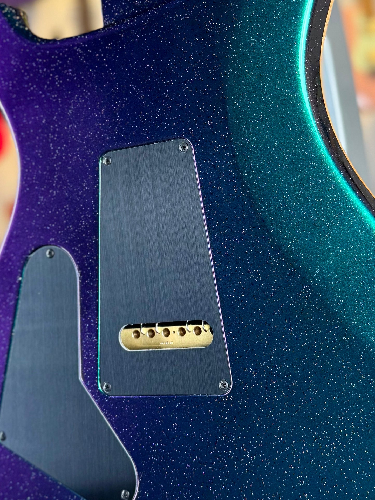 PRS Custom 24 Mango Top Limited Edition Sprayer's Choice | Violet/Turquoise Sparkle Back (1 of 200)
