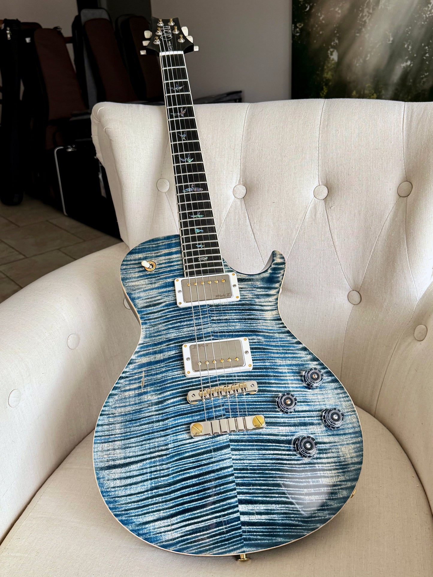 PRS McCarty 594 Singlecut "10 Top" | Faded Whale Blue