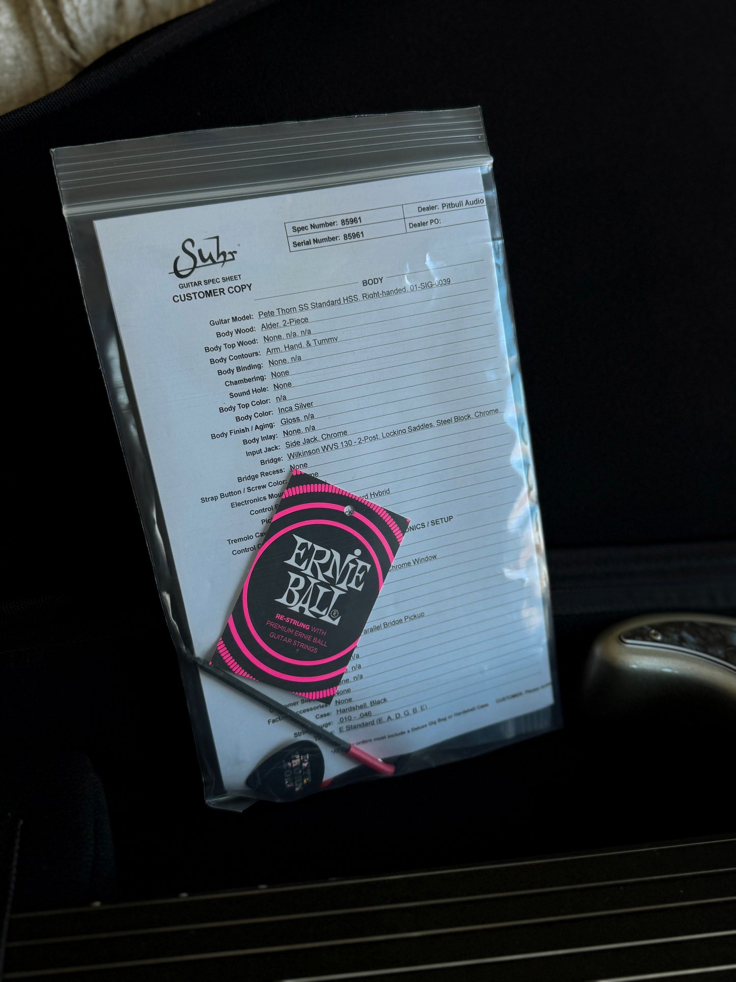 Suhr Pete Thorn Standard HSS | Inca Silver