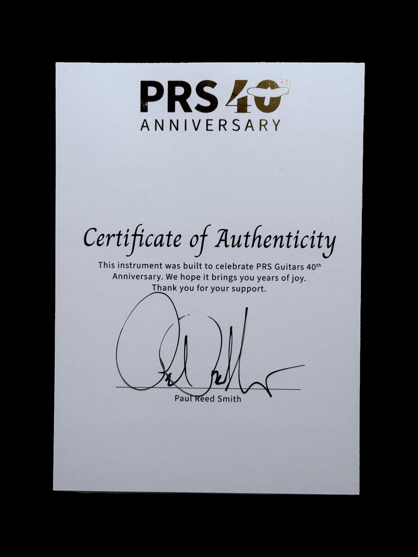 PRS 40th Anniversary Custom 24 Satin Limited Edition | Cobalt Smokeburst