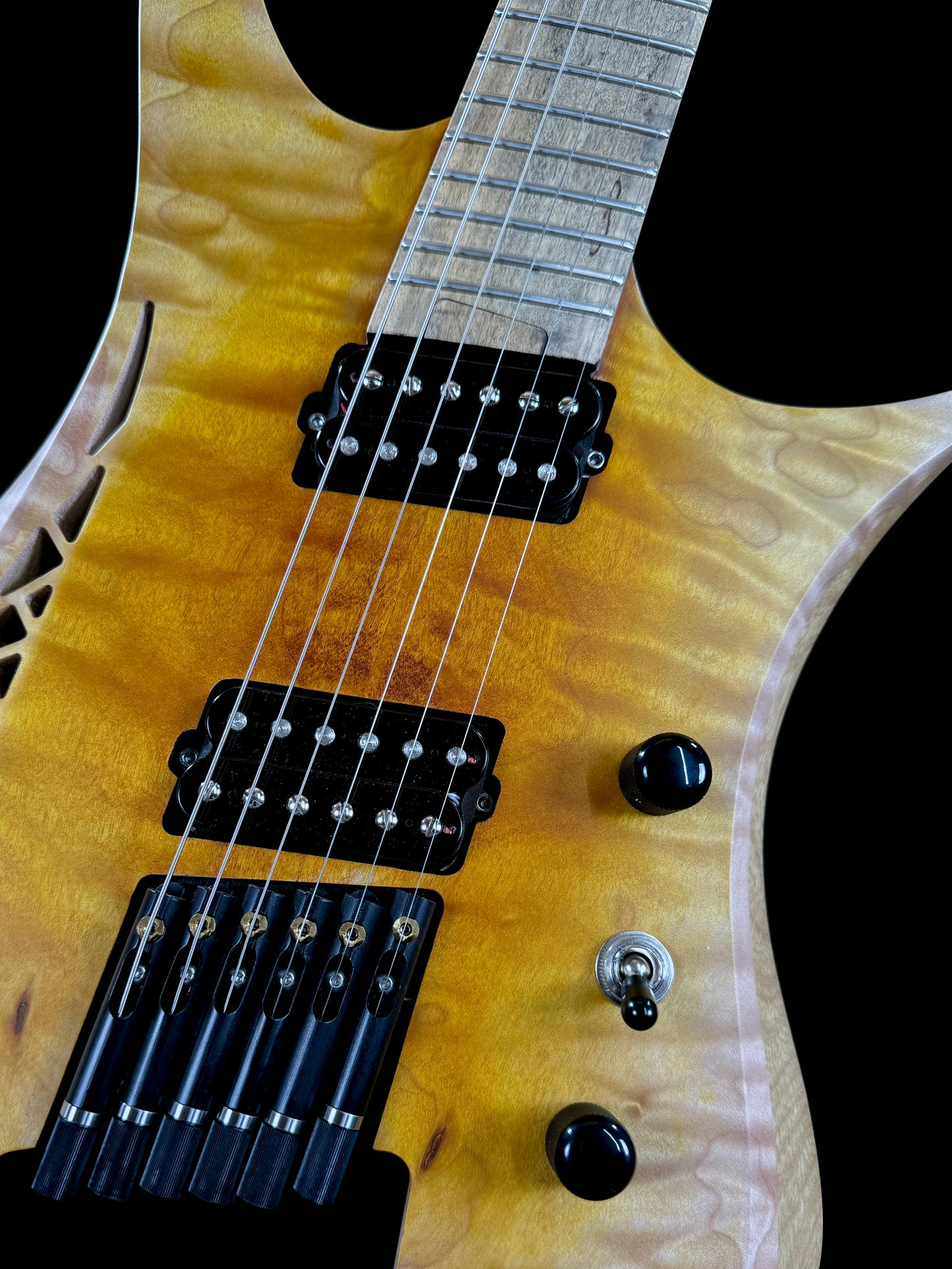 OD Guitars Minerva | Matte Amber Mid Burst