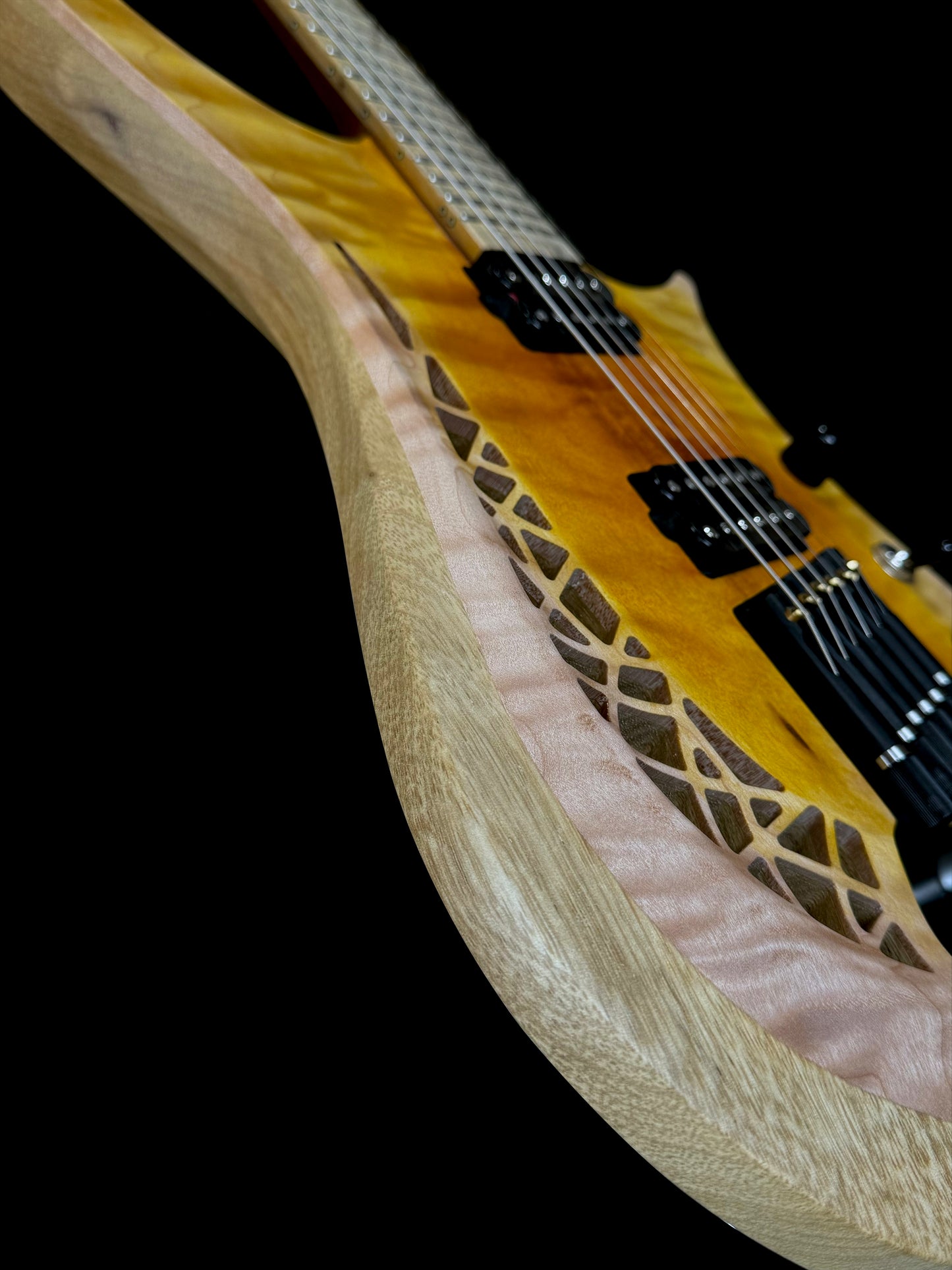 OD Guitars Minerva | Matte Amber Mid Burst