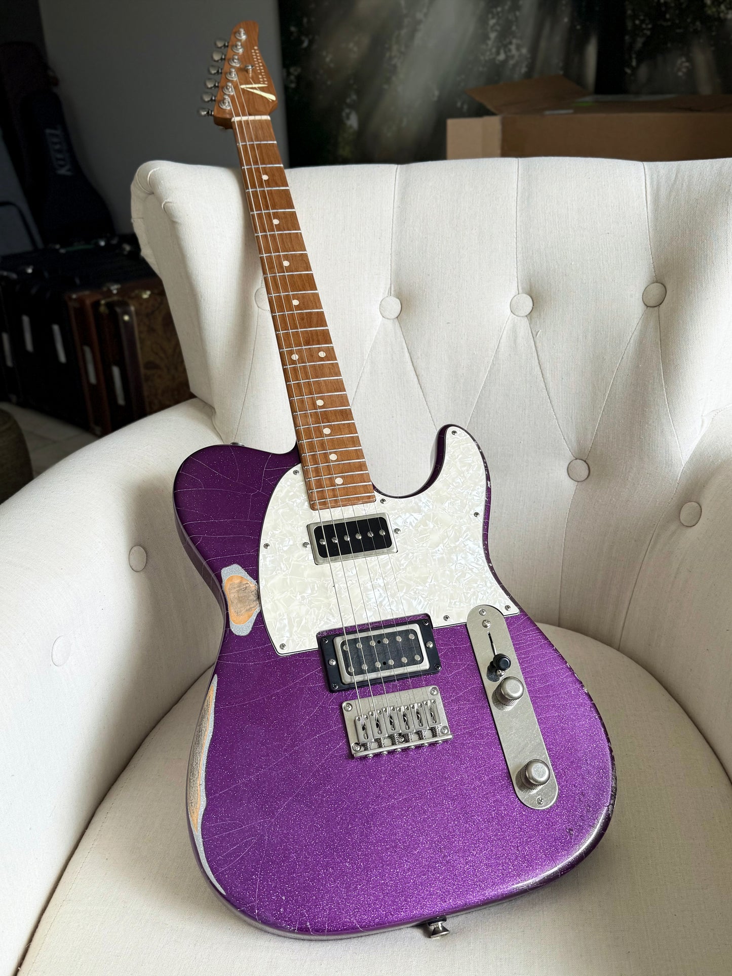 Tom Anderson T Classic | Big Sparkle Purple In-Distress Level 2