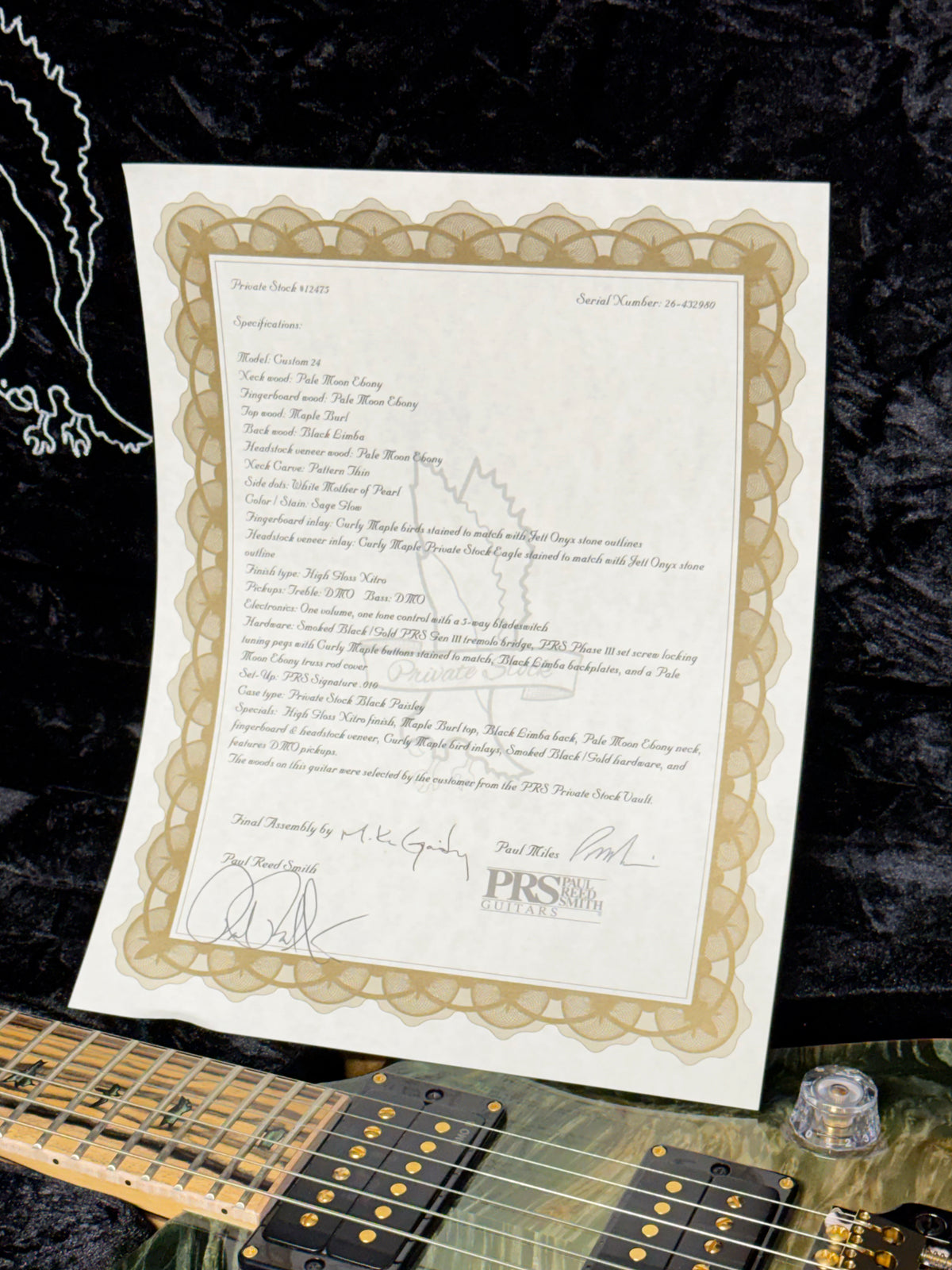 PRS Private Stock Custom 24 | Sage Glow