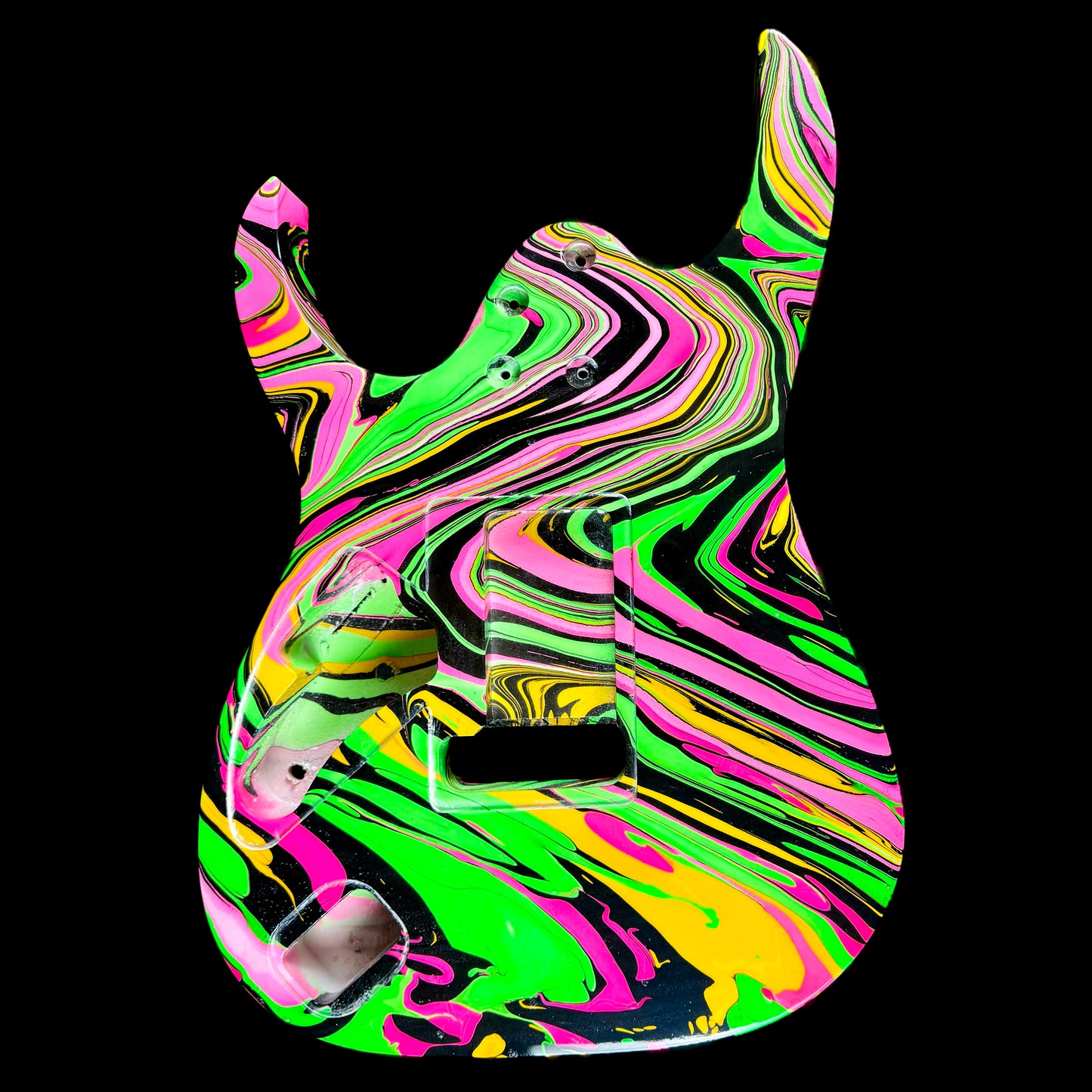 Ibanez Universe UV77REMC Inspired Body & Neck | OOTS PAW Swirl | Christopher Woods Neck