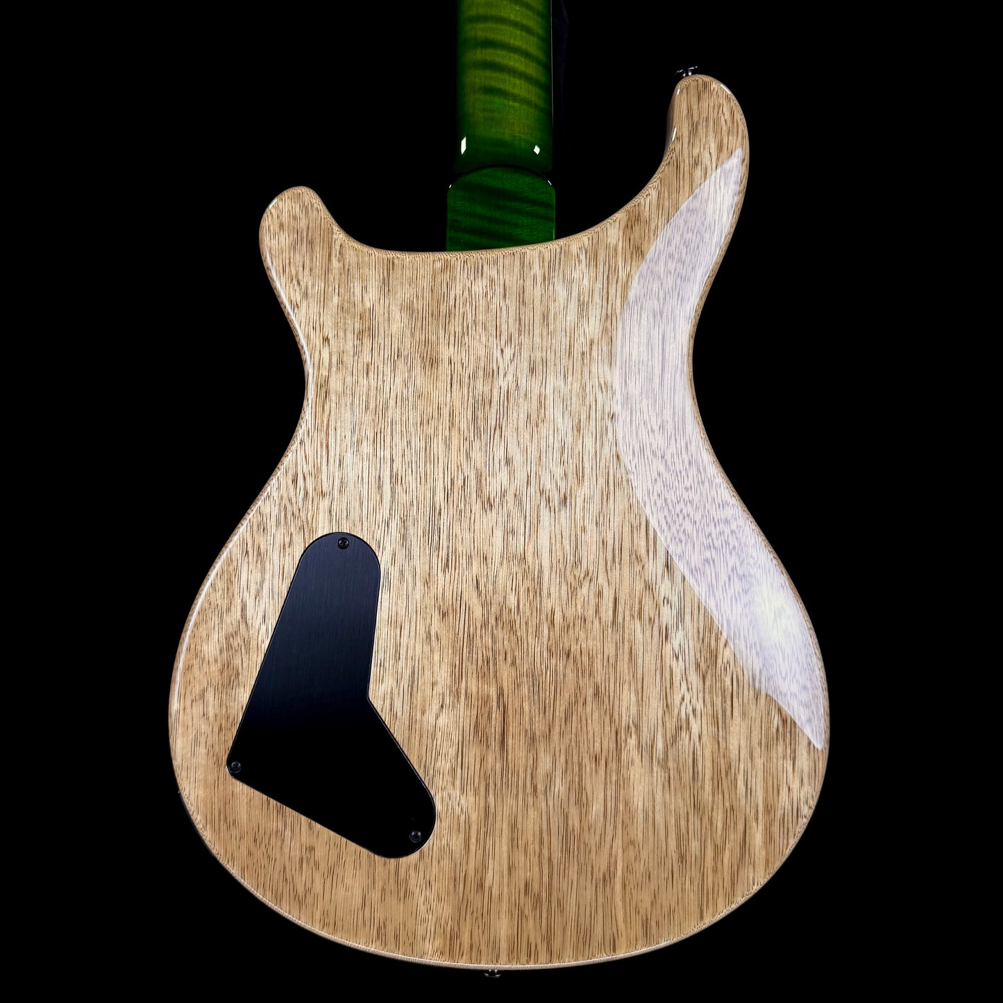 PRS McCarty "10 Top" Wood Library Quilt | Eriza Verde Smokeburst Natural Back