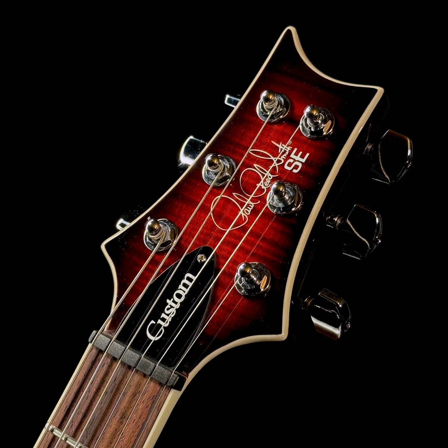 PRS SE Custom 24 Semi-Hollow Piezo | Orange Tiger Smokeburst