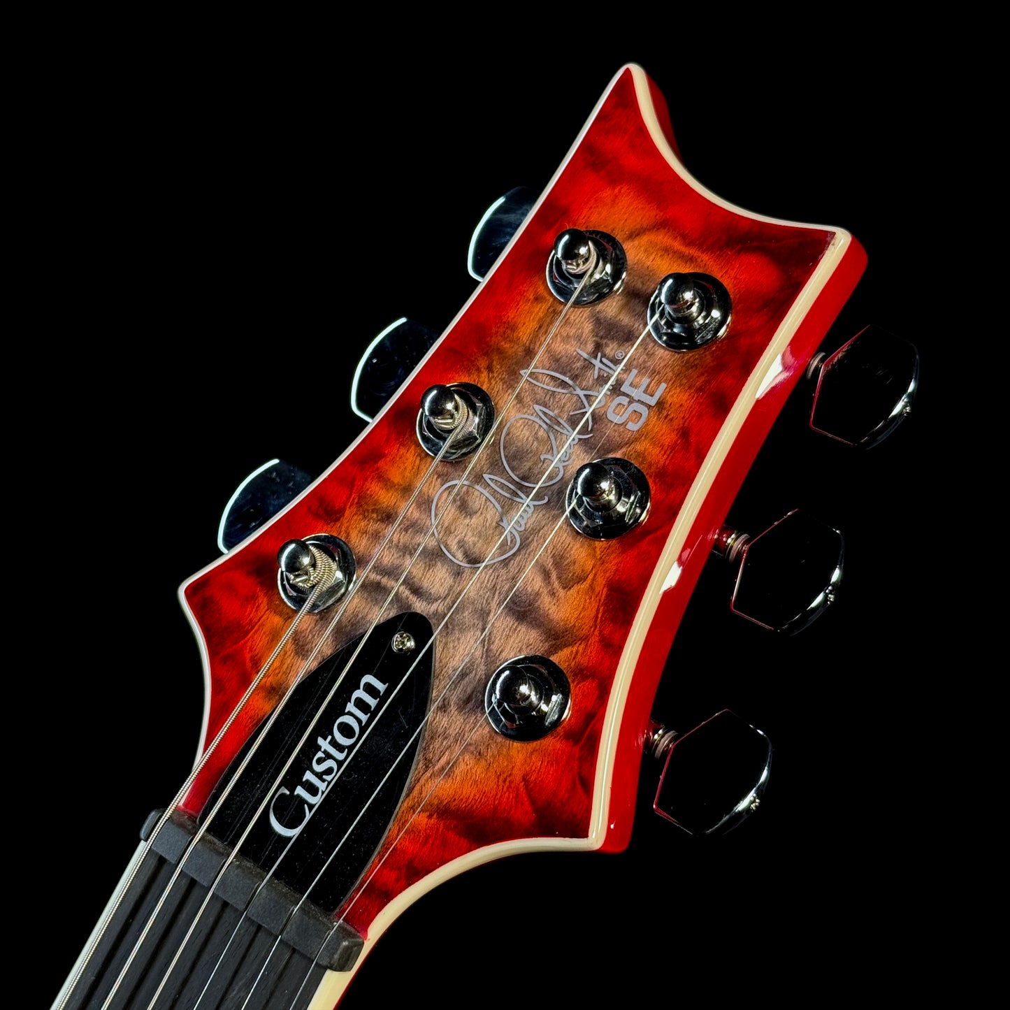 PRS SE Custom 24-08 Quilt | Charcoal Cherry Burst