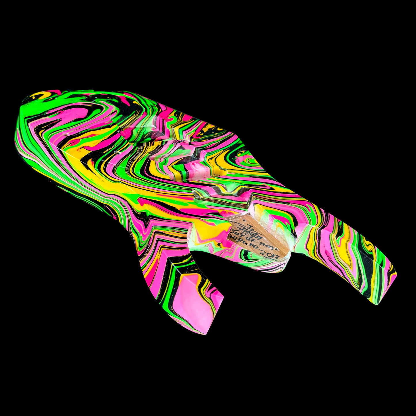 Ibanez Universe UV77REMC Inspired Body & Neck | OOTS PAW Swirl | Christopher Woods Neck