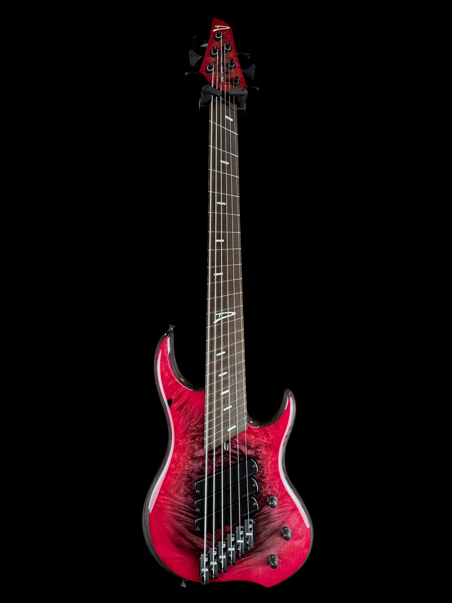 Dingwall Guitars Custom Shop Z3 6 String | Charcoal to Pink Reverse Burst