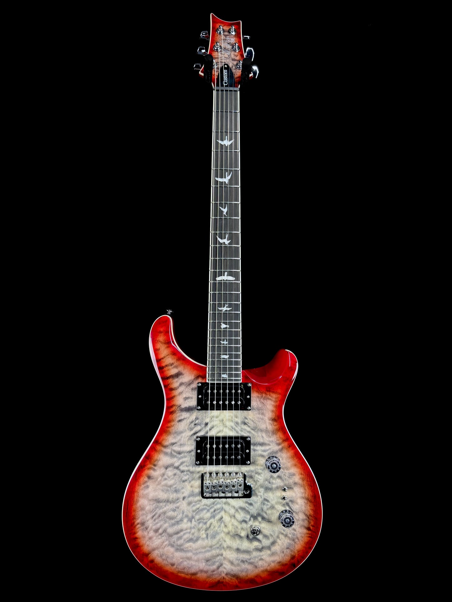 PRS SE Custom 24-08 Quilt | Charcoal Cherry Burst