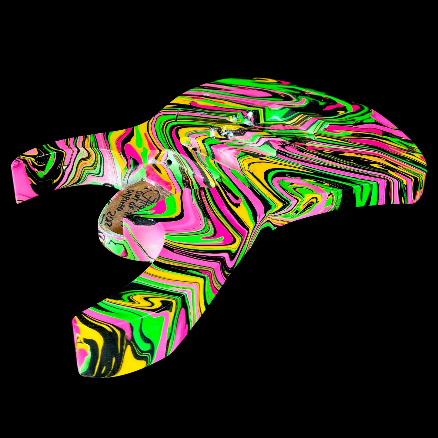 Ibanez Universe UV77REMC Inspired Body & Neck | OOTS PAW Swirl | Christopher Woods Neck
