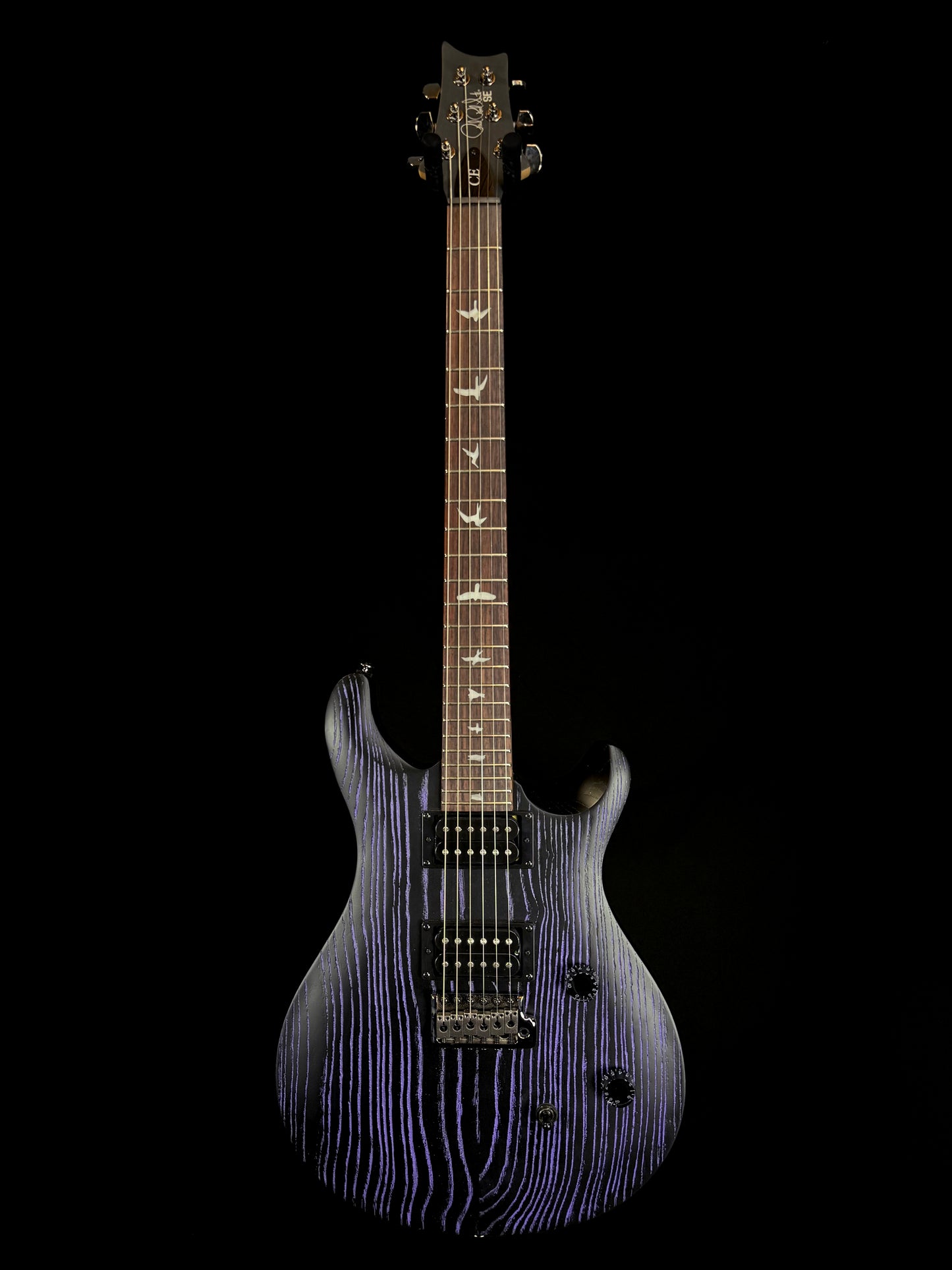 PRS SE Swamp Ash CE 24 "Sandblasted" Limited Edition | Sandblasted Purple
