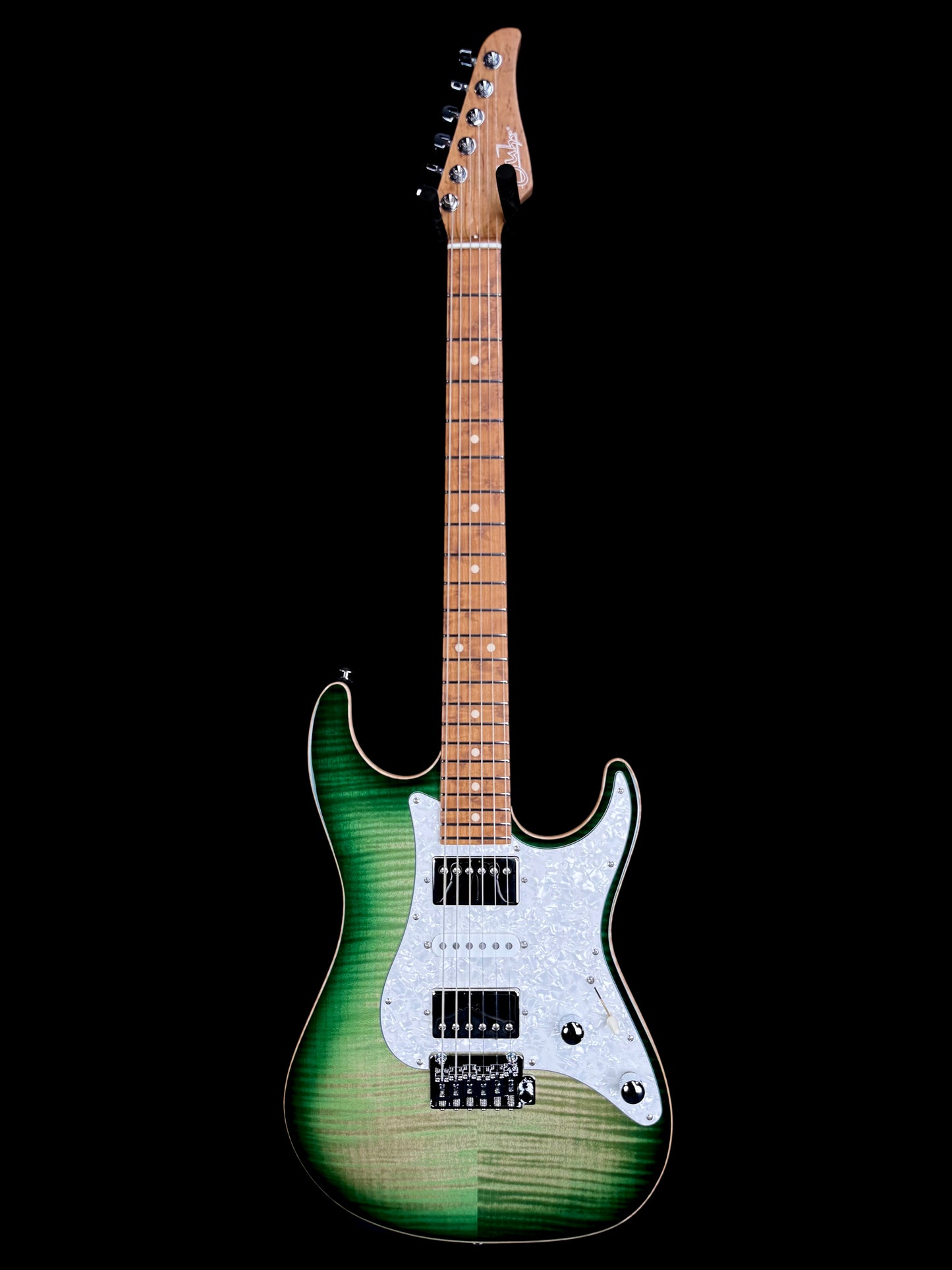 Suhr Standard Custom HSS | Faded Trans Green Burst