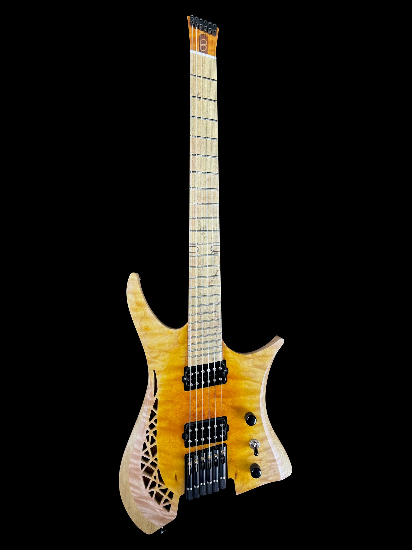 OD Guitars Minerva | Matte Amber Mid Burst