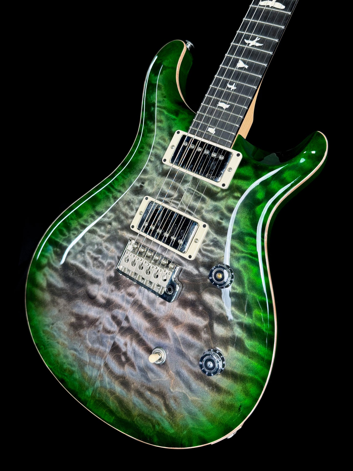 PRS CE 24 Quilt Limited Edition | Faded Grey Black Green Burst (Pre-Owned)