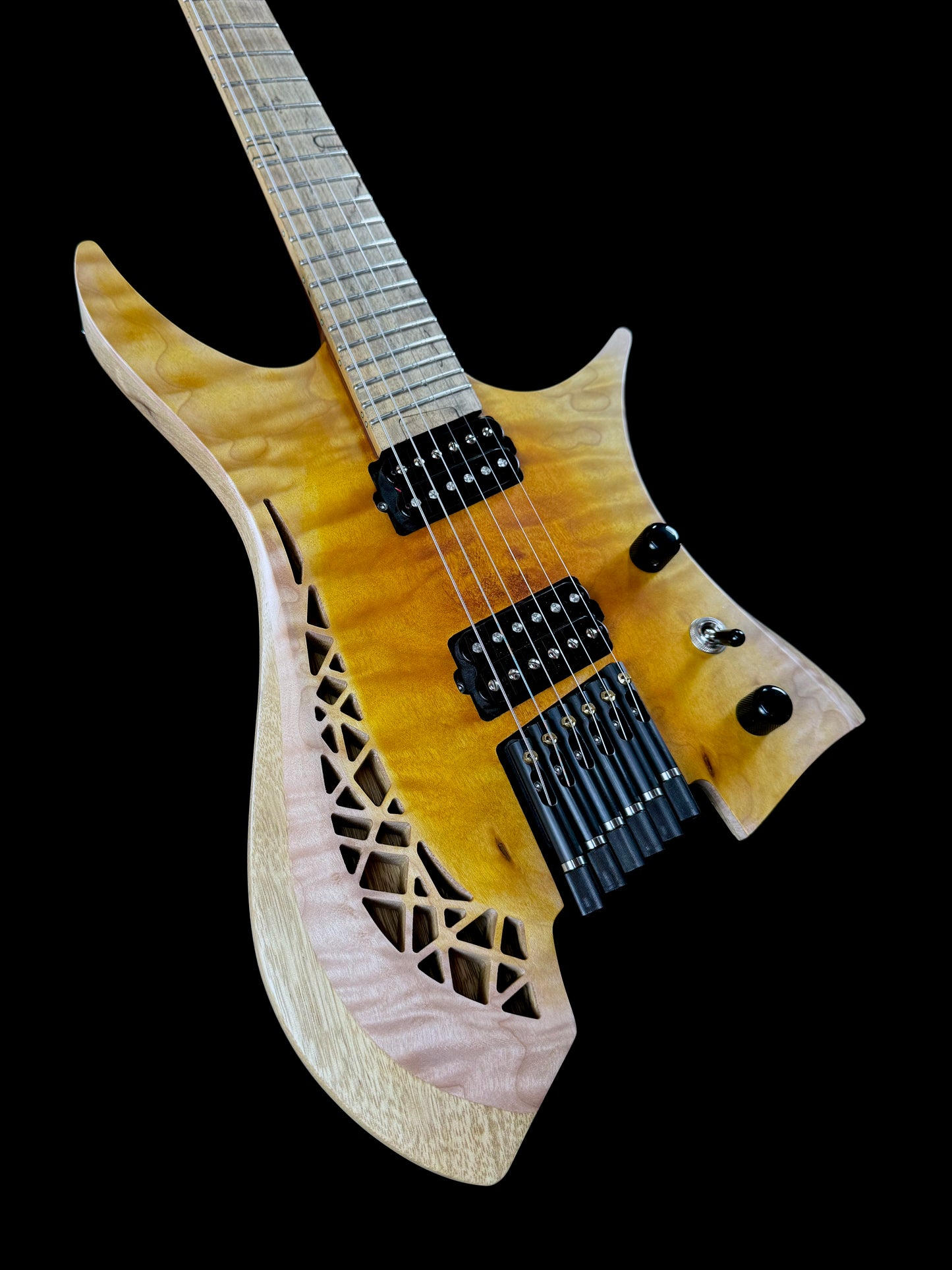 OD Guitars Minerva | Matte Amber Mid Burst