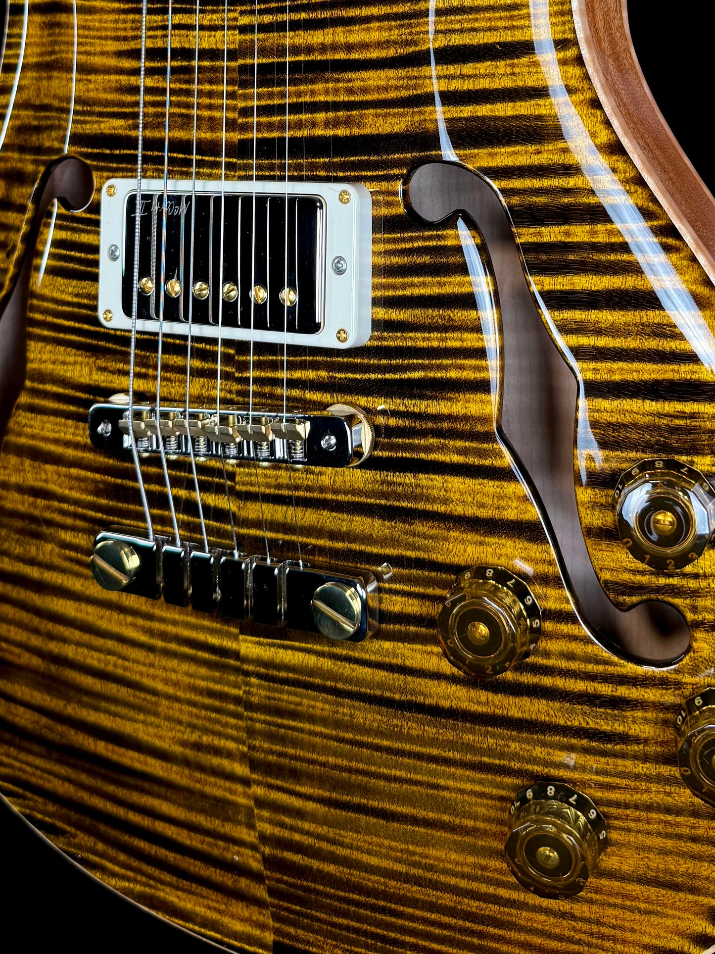 PRS McCarty 594 Hollowbody II "10 Top" | Yellow Tiger