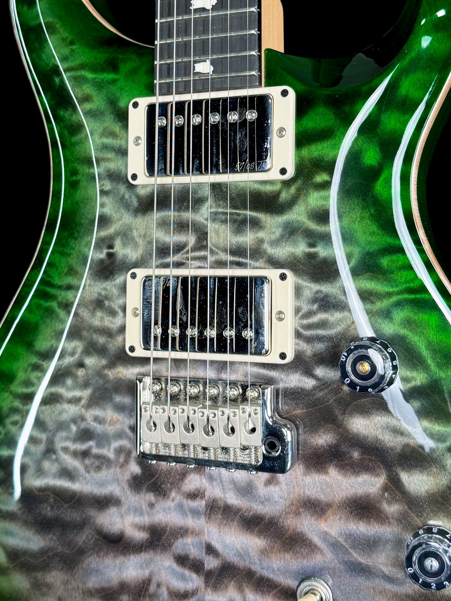 PRS CE 24 Quilt Limited Edition | Faded Grey Black Green Burst (Pre-Owned)
