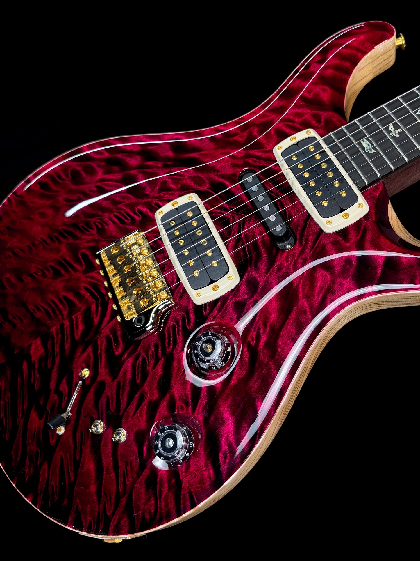 PRS Modern Eagle V "10 Top" Wood Library | Red Tiger