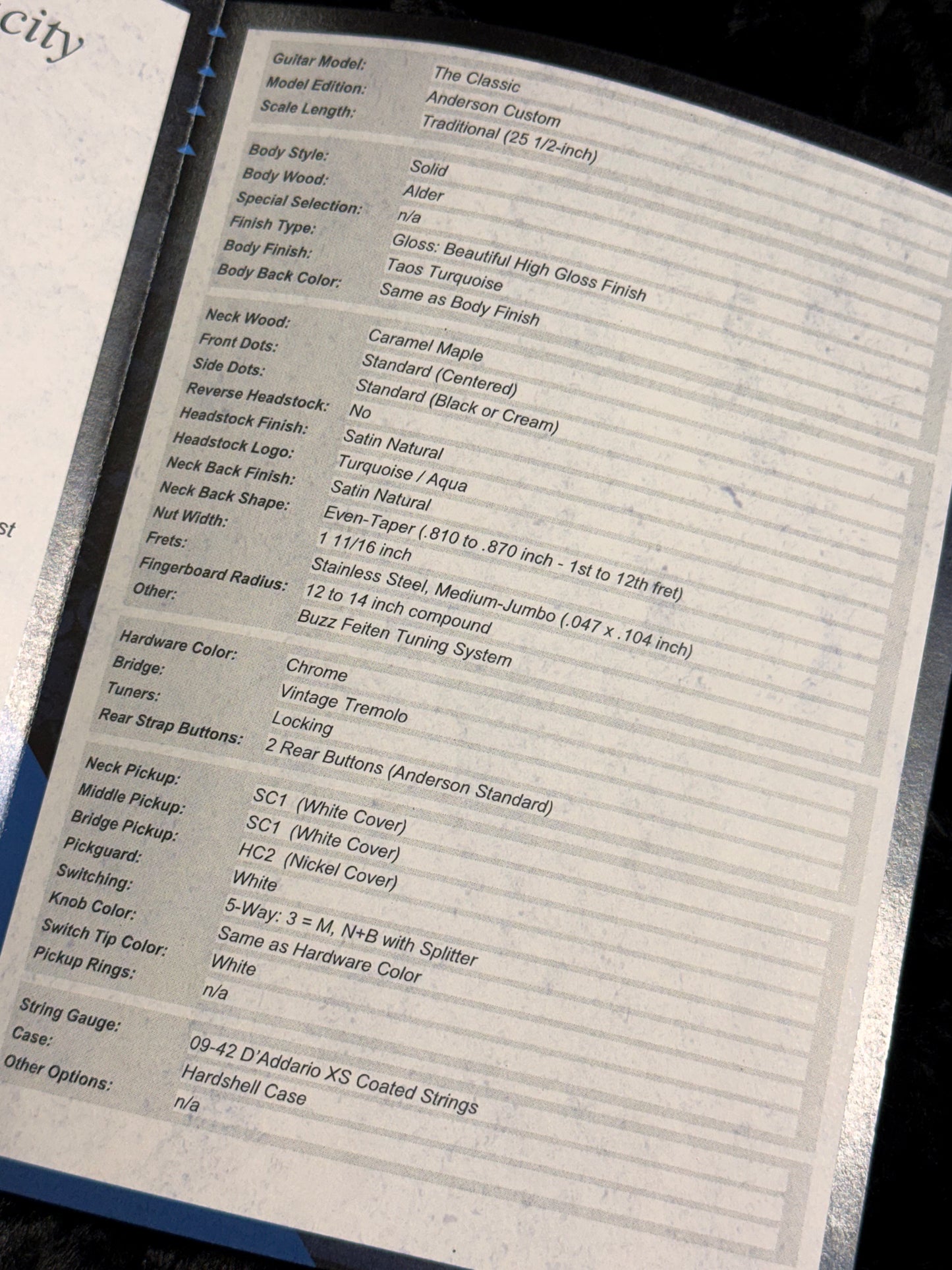 Tom Anderson The Classic | Taos Turquoise