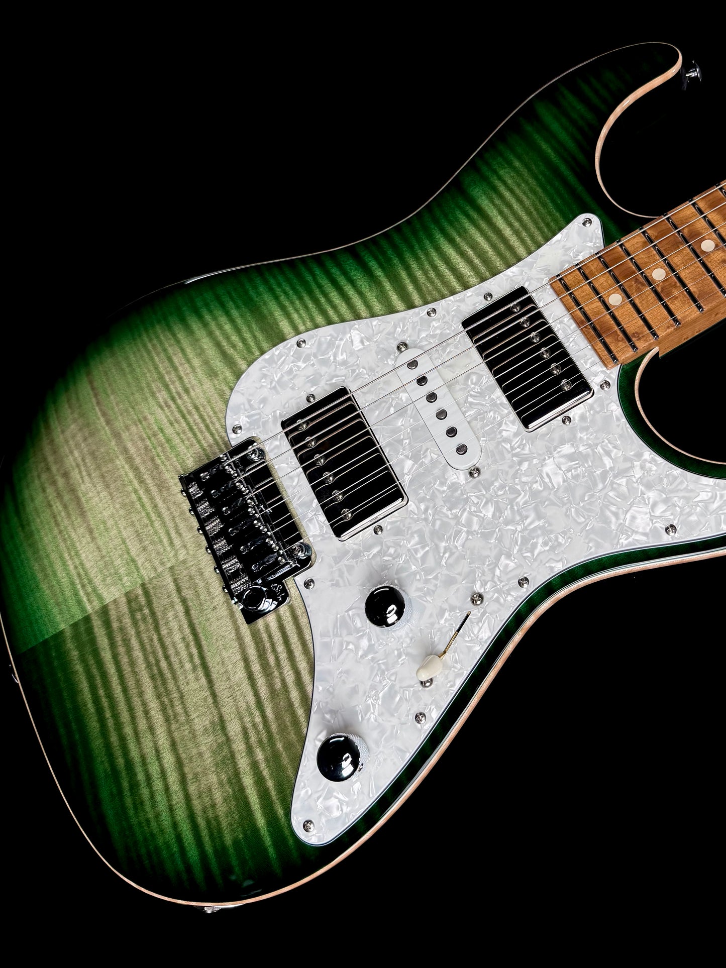 Suhr Standard Custom HSS | Faded Trans Green Burst