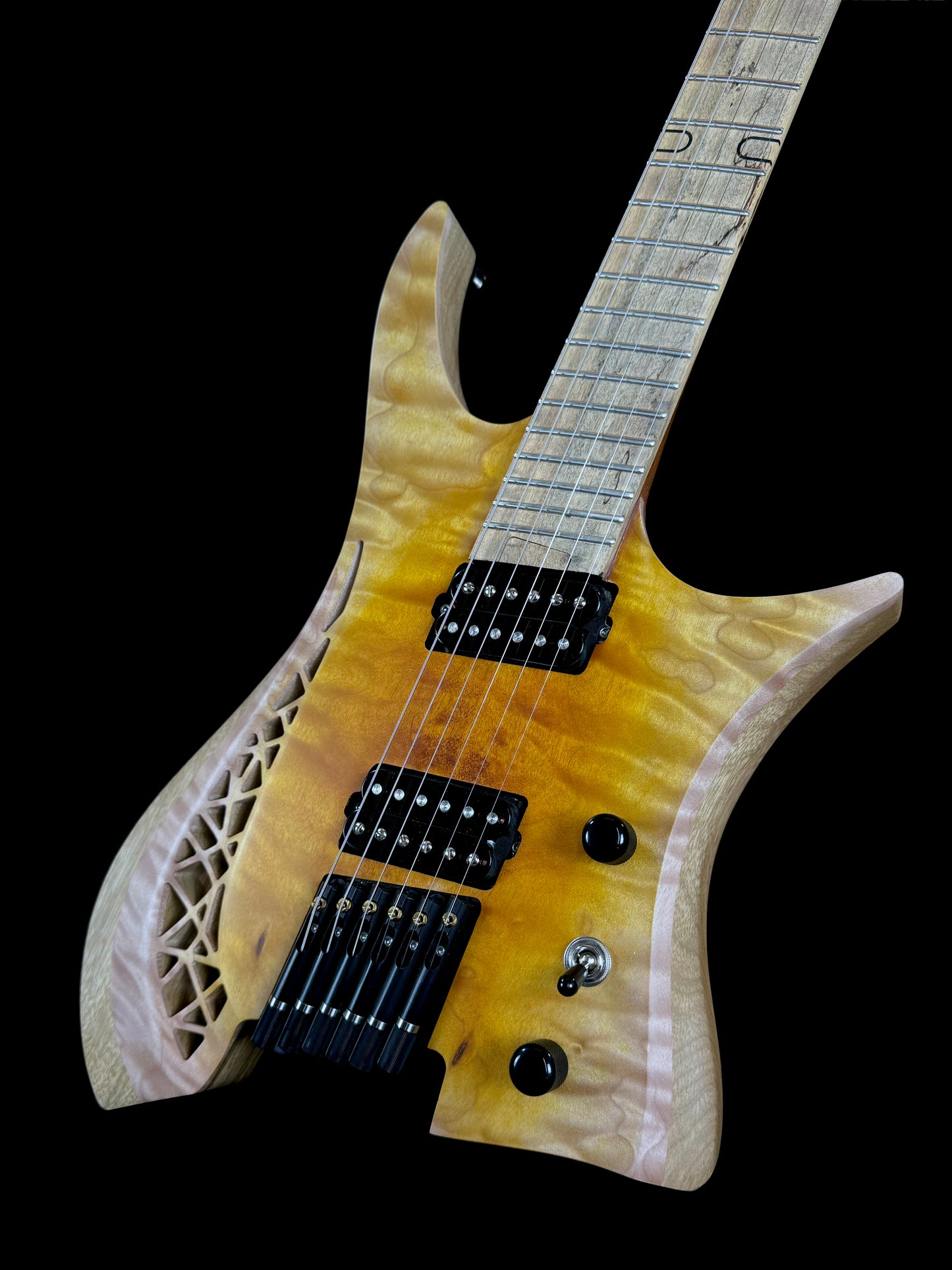 OD Guitars Minerva | Matte Amber Mid Burst