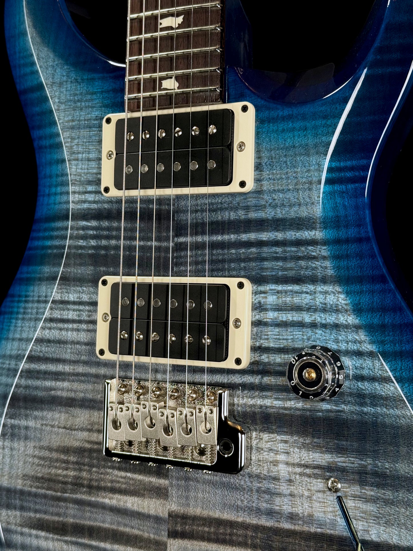 PRS S2 Custom 24 | Faded Gray Black Blue Burst