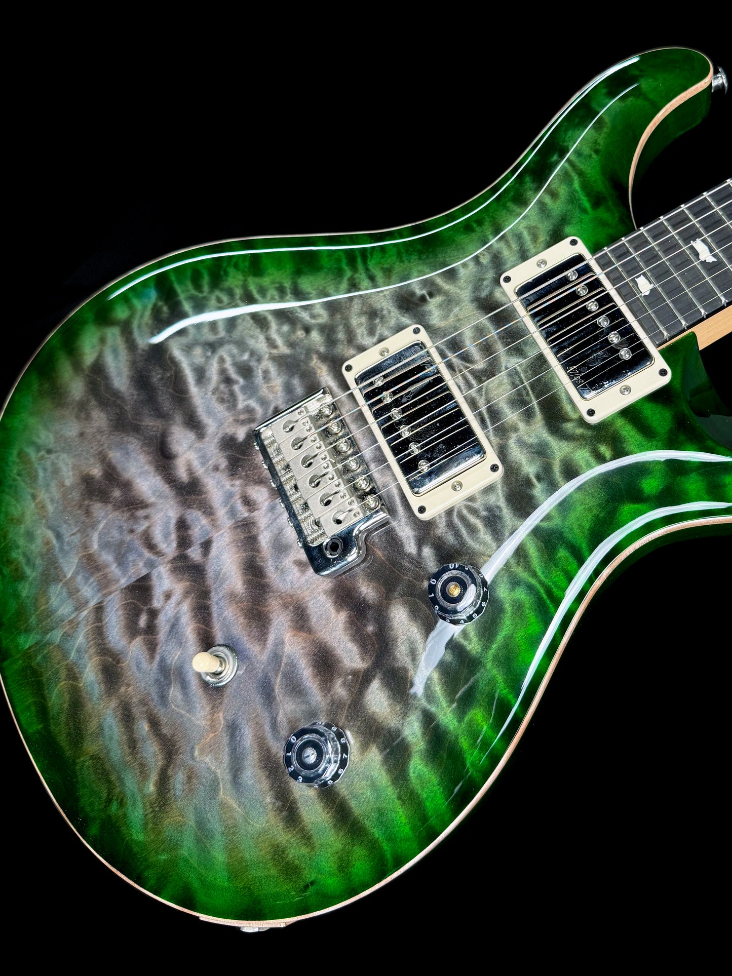 PRS CE 24 Quilt Limited Edition | Faded Grey Black Green Burst (Pre-Owned)