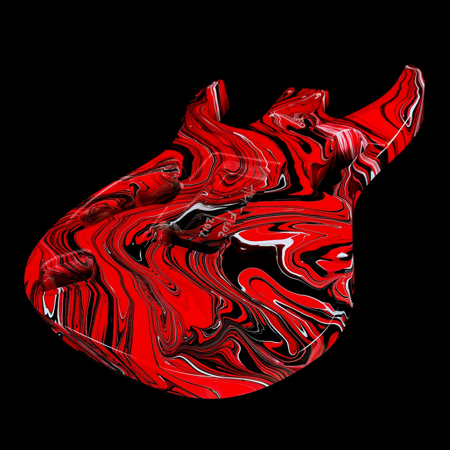 Ibanez Jem Inspired Body | Herc Fede Red Multi Color Swirl