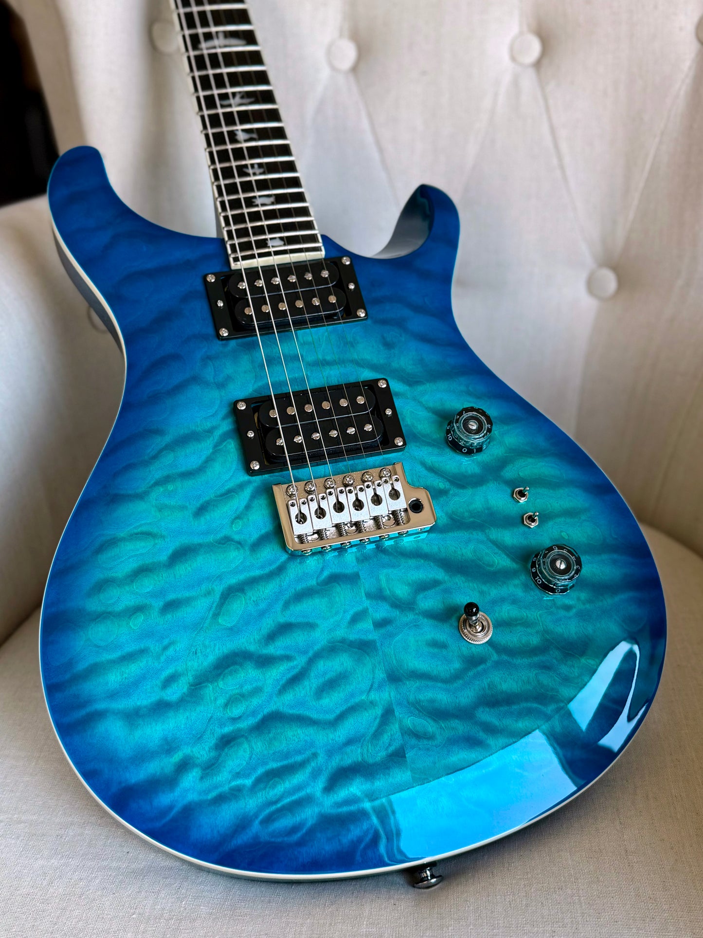 PRS SE Custom 24-08 Quilt | Lake Blue