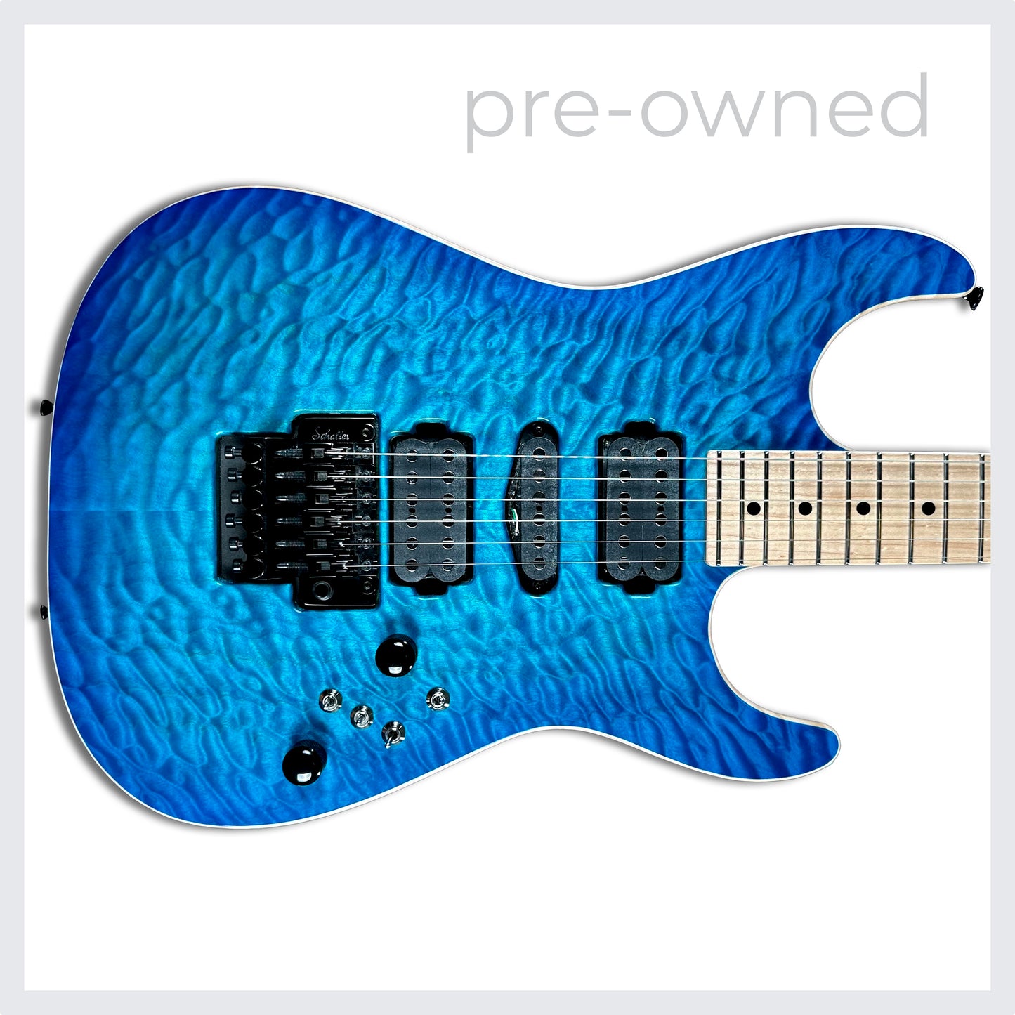 Tom Anderson Drop Top | Bora to Transparent Blue Burst