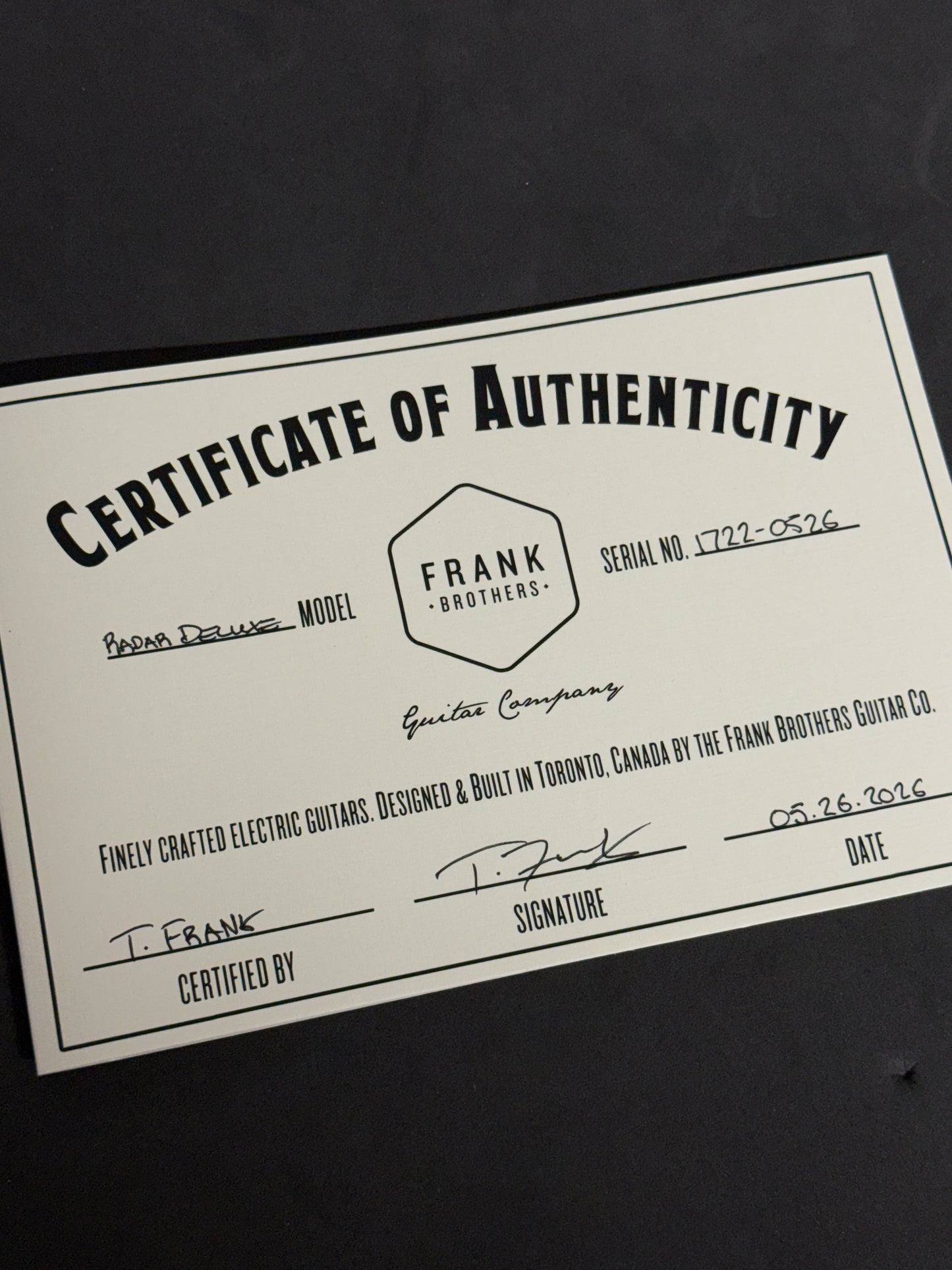 Frank Brothers Radar Deluxe | Silver Fox