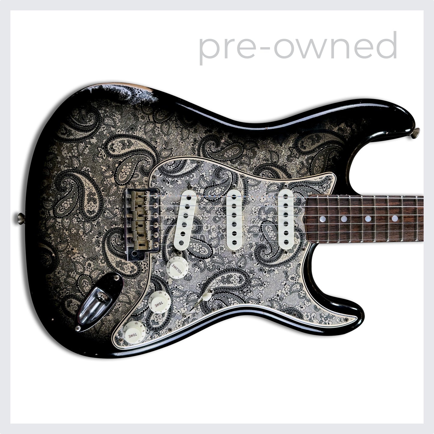 Fender Custom Shop 1969 Black Paisley Stratocaster Relic | Namm Limited Edition