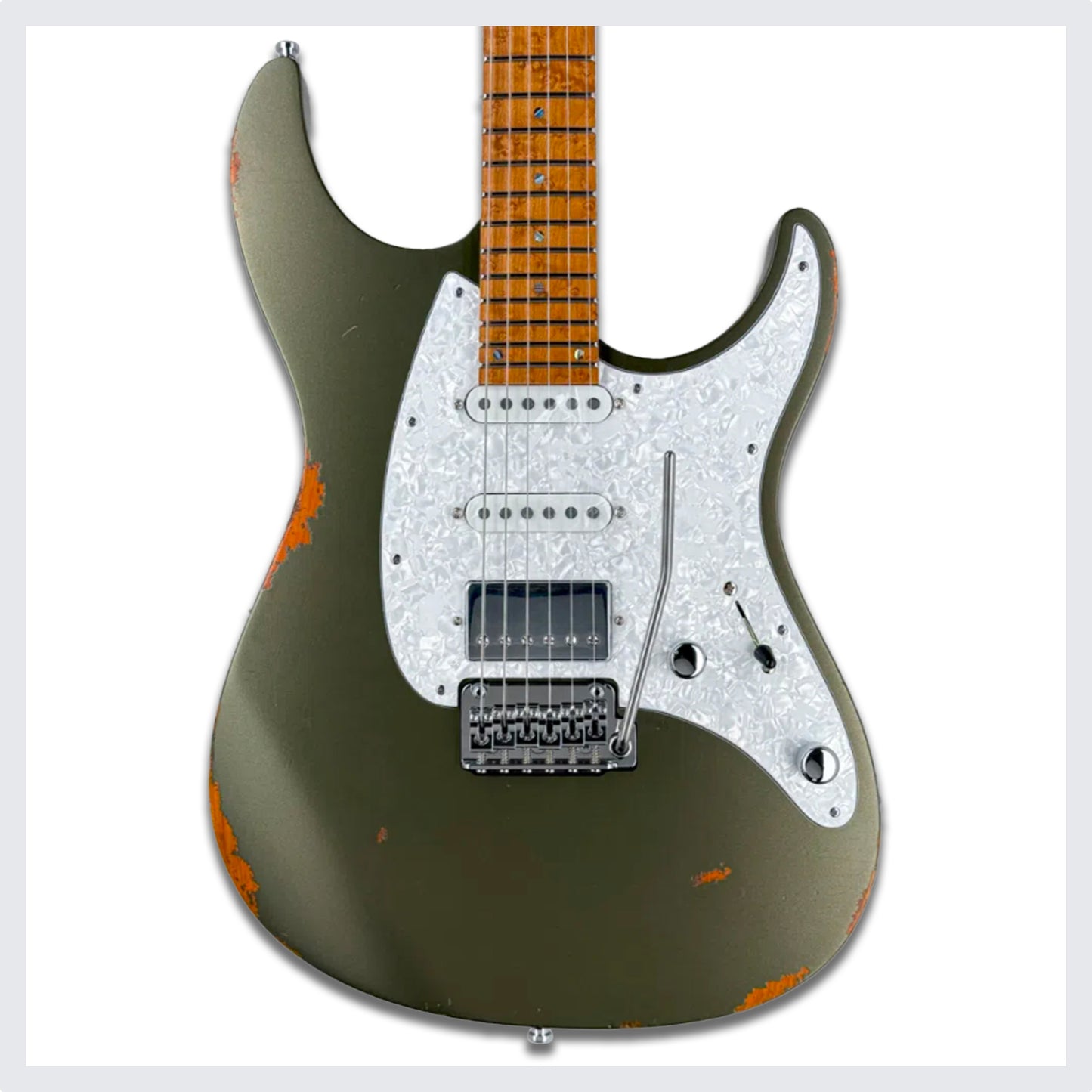 Mayones Aquila Aged V24 6 NAMM 2025 Limited Edition | Monolith Olive Green