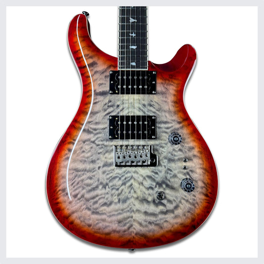 PRS SE Custom 24-08 Quilt | Charcoal Cherry Burst