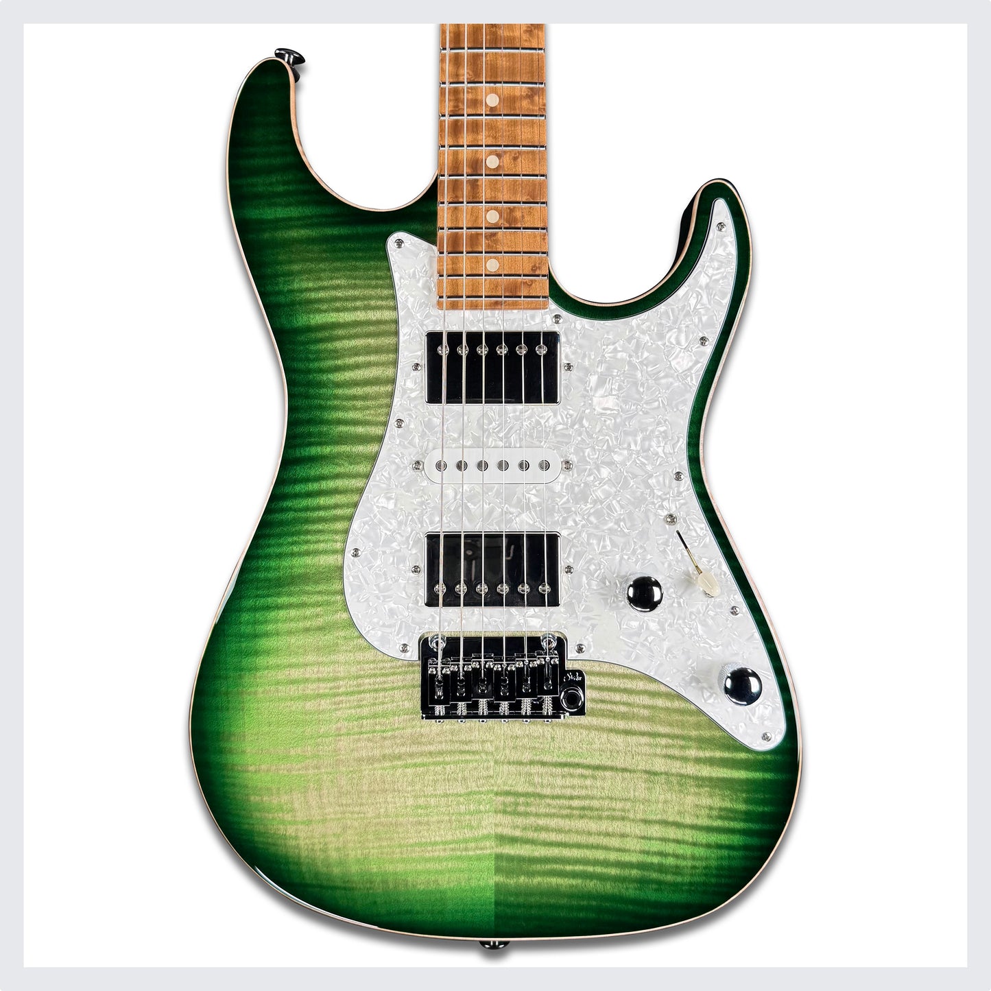 Suhr Standard Custom HSS | Faded Trans Green Burst