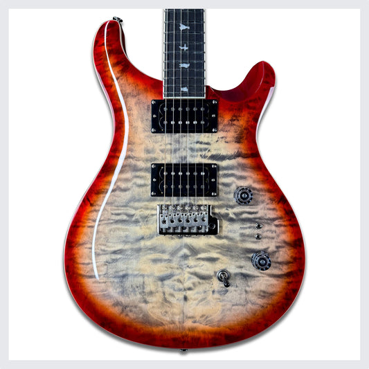 PRS SE Custom 24-08 Quilt | Charcoal Cherry Burst
