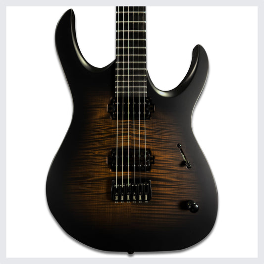 Mayones Duvell Elite 6 | Trans Graphite Burst Satin