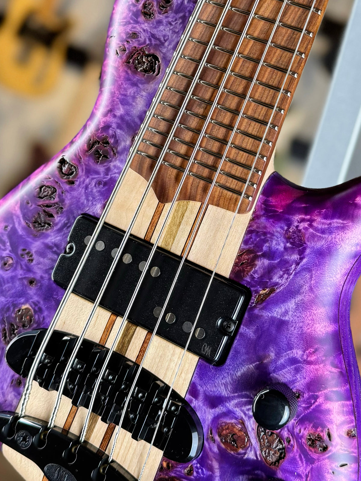 Mayones Cali 5 | Master Grade Magenta Burst Custom Color