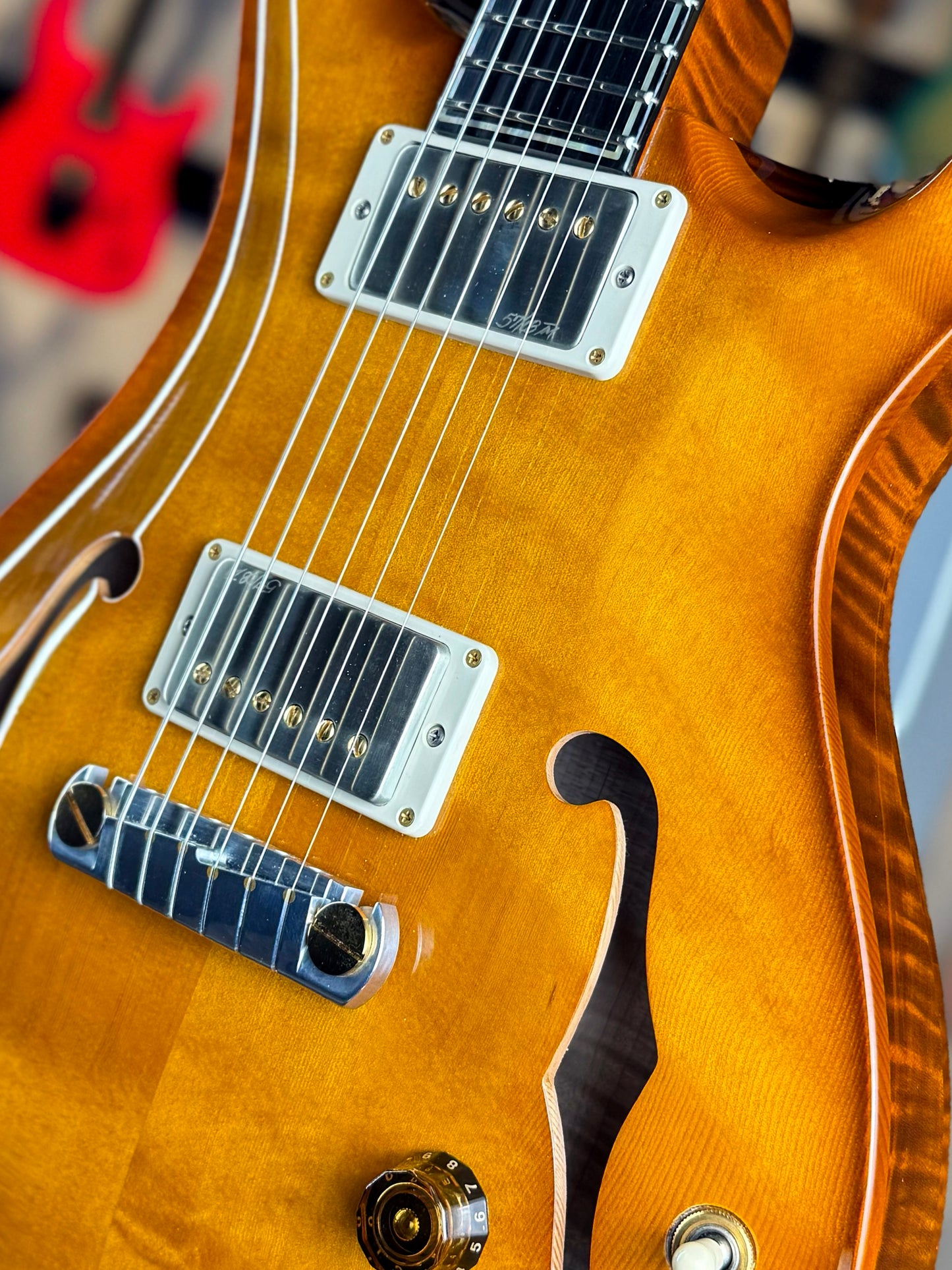 PRS Private Stock Hollowbody II | Natural Spruce Top/Curly Maple Back (Pre-Owned)