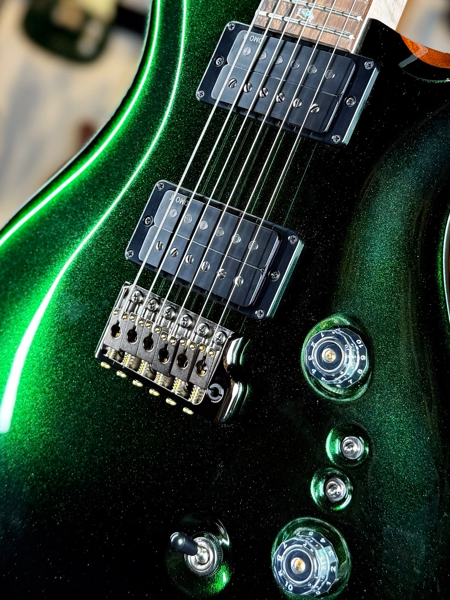 PRS Custom 24-08 Sprayer's Choice Wood Library | British Racing Green Metallic
